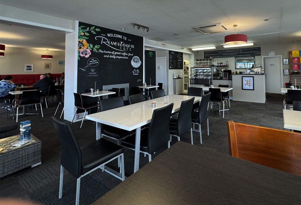 inside RiverTown Cafe and Restaurant Kaiapoi 